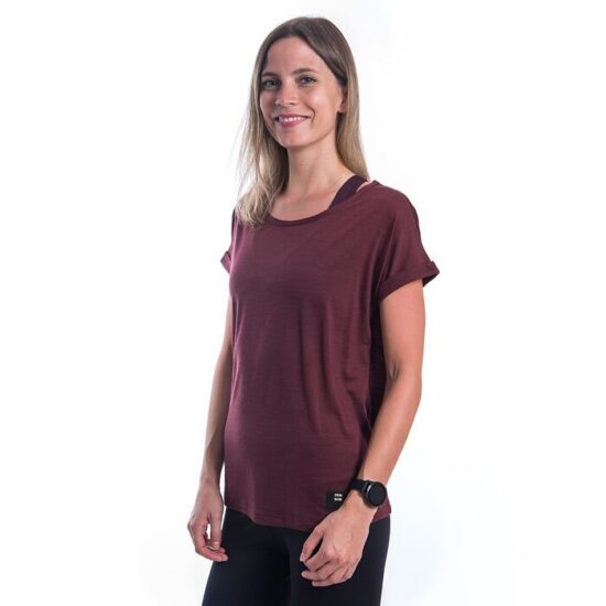 SENSOR MERINO AIR traveller dámské triko kr.rukáv port red Velikost: XL - Obrázek 2