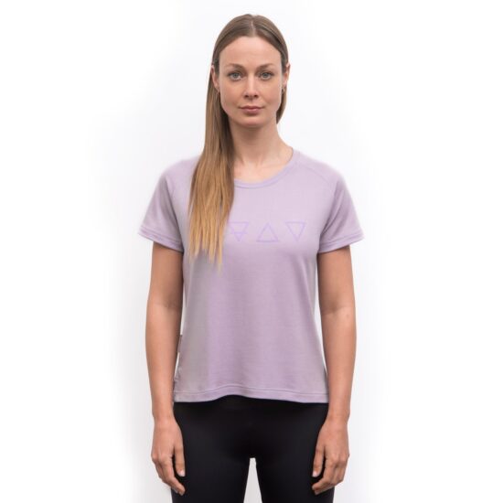 SENSOR MERINO BLEND ELEMENTS dámské triko kr.rukáv mystic violet Velikost: S - Obrázek 2