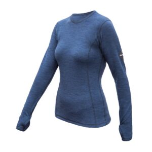 SENSOR MERINO BOLD dámské triko dl.rukáv cool blue Velikost: L
