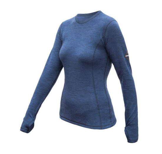 SENSOR MERINO BOLD dámské triko dl.rukáv cool blue Velikost: XXL