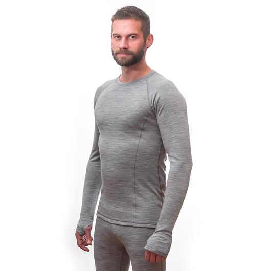 SENSOR MERINO BOLD pánské triko dl.rukáv cool gray Velikost: XL - Obrázek 2