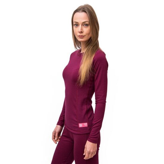 SENSOR MERINO DF dámské triko dl.rukáv lilla Velikost: XL - Obrázek 2