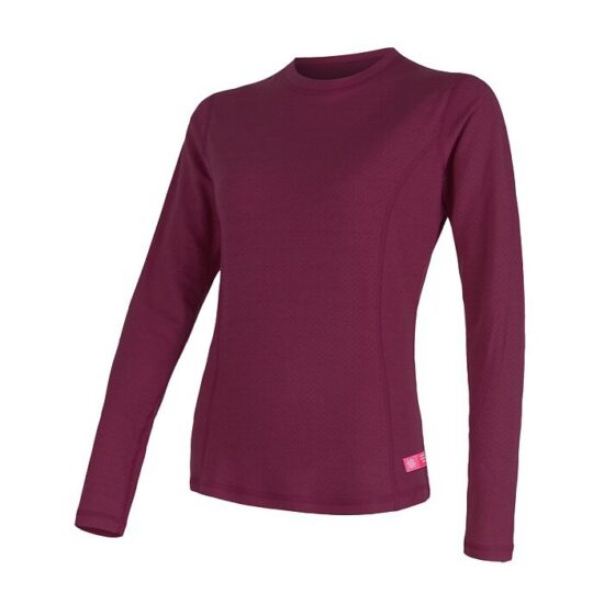 SENSOR MERINO DF dámské triko dl.rukáv lilla Velikost: XL