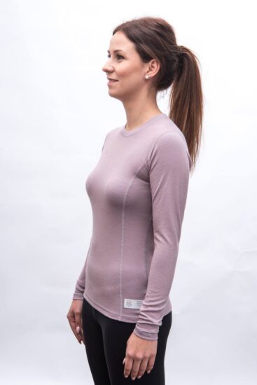 SENSOR MERINO DF dámské triko dl.rukáv mystic violet Velikost: L - Obrázek 2