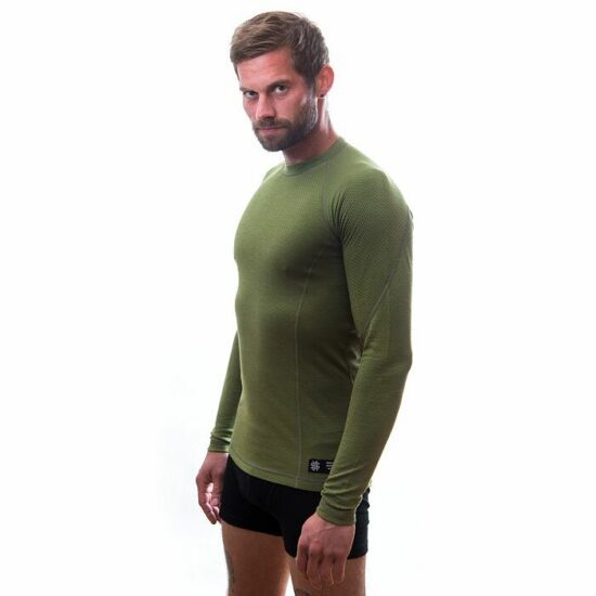 SENSOR MERINO DF pánské triko dl.rukáv safari Velikost: M - Obrázek 2