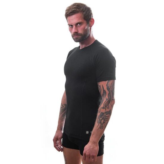 SENSOR MERINO DF pánské triko kr.rukáv černá Velikost: XL - Obrázek 2