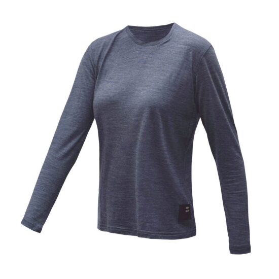 SENSOR MERINO LITE dámské triko dl.rukáv mottled blue Velikost: XL