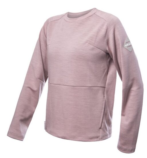 SENSOR MERINO UPPER traveller dámská mikina dusty pink Velikost: L