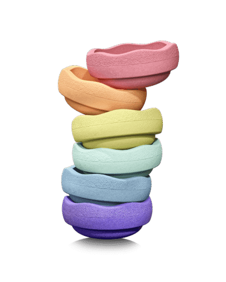 balanční kameny Stapelstein Rainbow Pastel