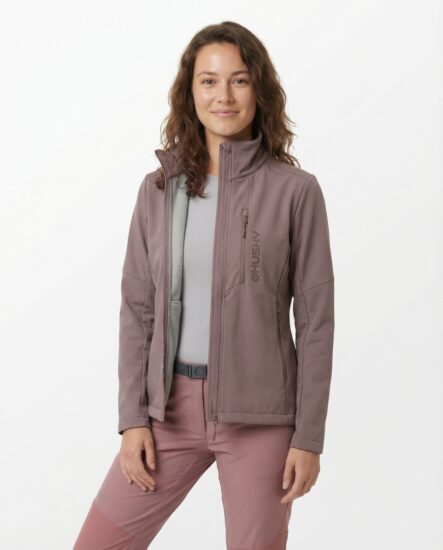 Husky Dámská softshell bunda Salfa L faded pink Velikost: XL - Obrázek 2