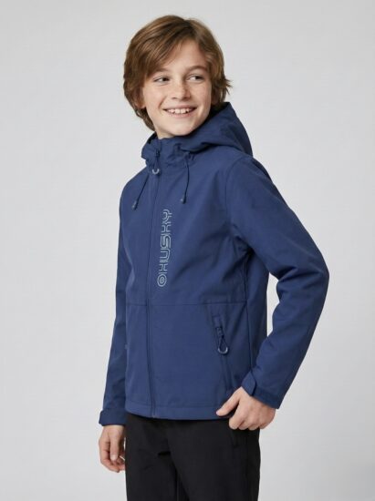 Husky Dětská hardshell bunda Neoni K dark blue Velikost: 146 - Obrázek 2