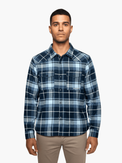 Husky Pánská flanelová košile Gaia M dark blue Velikost: XXXL