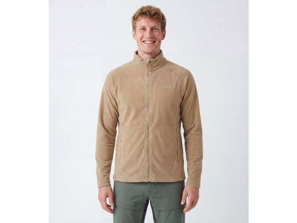 Husky Pánská fleecová mikina Aflee M beige Velikost: XXXL