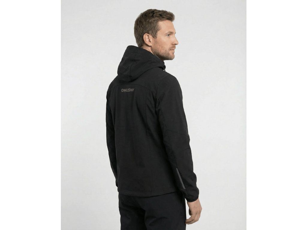 Husky Pánská softshell bunda Silvo M black Velikost: XXXL - Obrázek 2