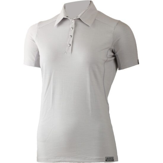 Lasting dámská merino polo košile ALISA šedá Velikost: XXL