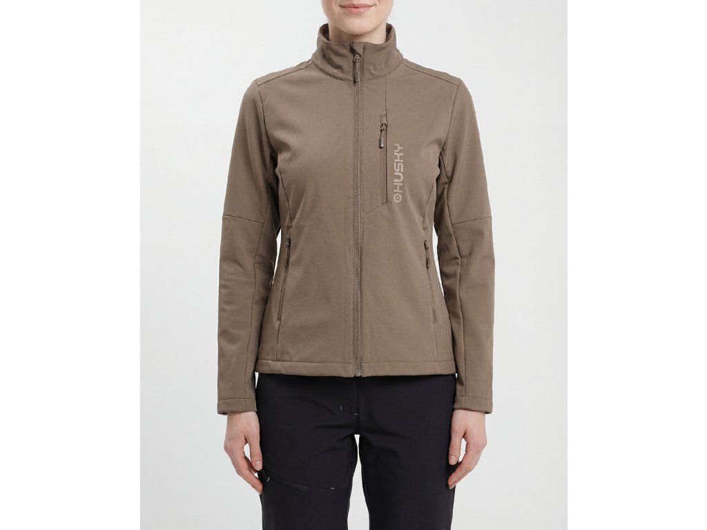 Husky Dámská softshell bunda Salfa L beige Velikost: XXL - Obrázek 2