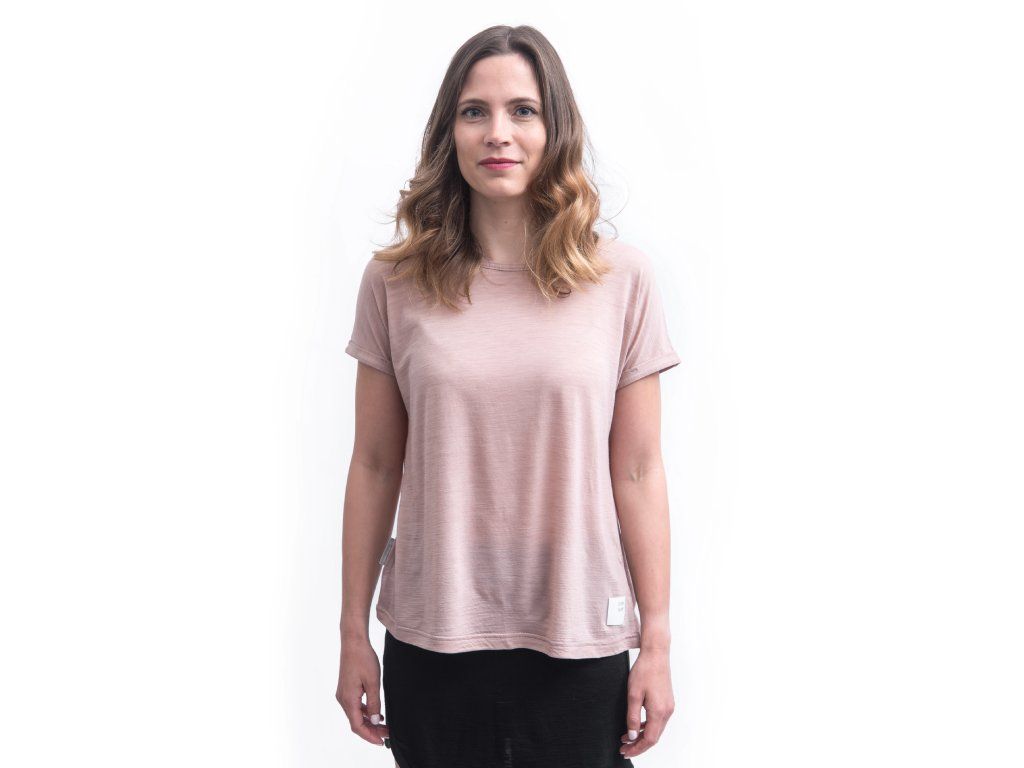 SENSOR MERINO AIR traveller dámské triko kr.rukáv dusty pink Velikost: L 8592837112190 - Obrázek 2