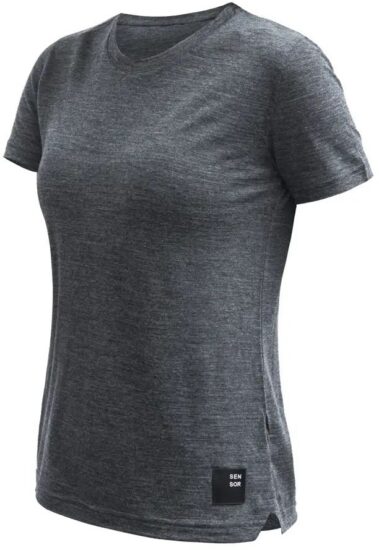 SENSOR MERINO LITE dámské triko kr.rukáv anthracite gray Velikost: M 8592837112589
