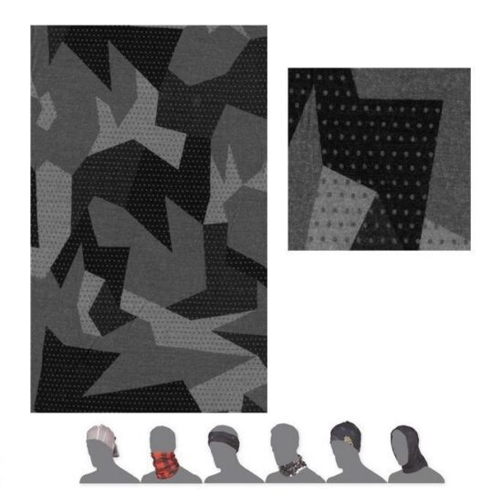 SENSOR TUBE MERINO IMPRESS šátek multifunkční černá/camo Velikost: UNI - Obrázek 2