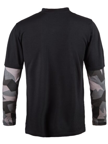 Fresh Trash Men´s Escape Merino Long Sleeve tee black/camo Velikost: M 8592837090863 - Obrázek 2