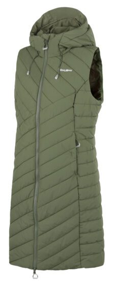 Husky Dámská vesta Napi L khaki Velikost: XS 8592287028683