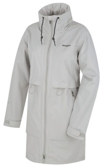 Husky Dámský hardshell kabát Nevr L lt. grey Velikost: XS