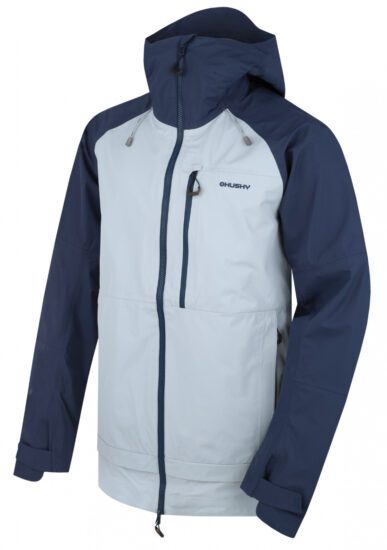 Husky Pánská hardshell bunda Nanook M dk. blue/lt. grey Velikost: XL 8592287002775