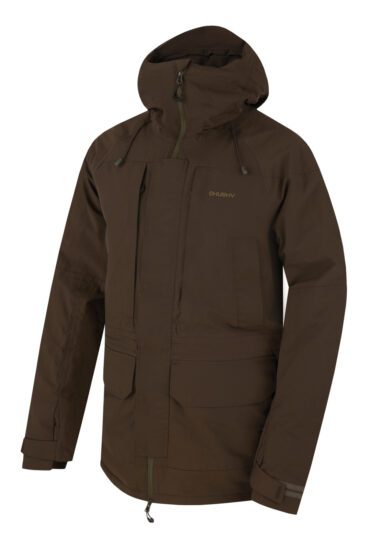 Husky Pánská hardshell bunda Nigalo M deep khaki Velikost: L 8592287159523