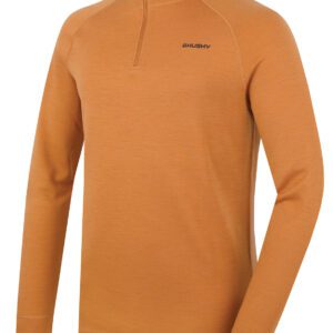 Husky Pánská merino mikina Aron Zip M mustard Velikost: L 8592287036404