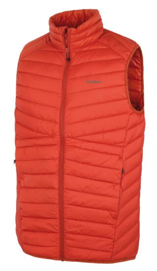Husky Pánská péřová vesta Dresles M brick orange Velikost: M