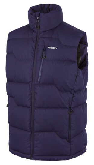 Husky Pánská péřová vesta na zip Deep M dark blue Velikost: L