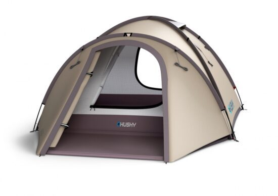 Husky Turistický stan pro 3 osoby Bizon 3 Plus light brown Velikost: OneSize - Obrázek 2