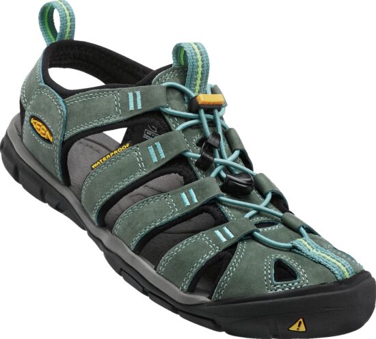 Keen CLEARWATER CNX LEATHER WOMEN mineral blue/yellow Velikost: 38