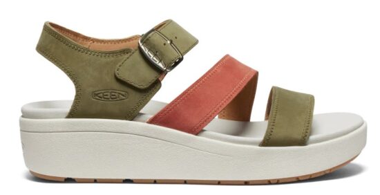 Keen ELLECITY BACKSTRAP WOMEN martini olive/baked clay Velikost: 40