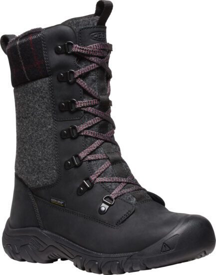 Keen GRETA TALL BOOT WP WOMEN black/black plaid Velikost: 37