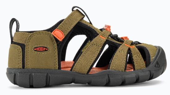 Keen SEACAMP II CNX CHILDREN dark olive/gold flame Velikost: 27/28 - Obrázek 2