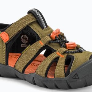 Keen SEACAMP II CNX CHILDREN dark olive/gold flame Velikost: 27/28