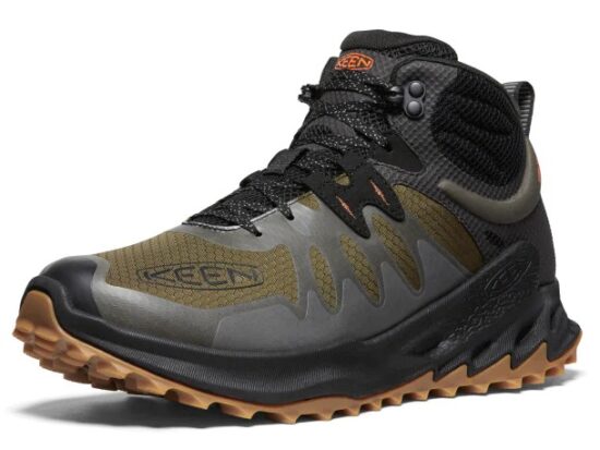 Keen ZIONIC MID WP MEN dark olive/scarlet ibis Velikost: 45 195208255991