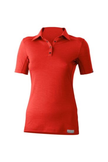 Lasting ALISA 3737 červená dámská merino polo košile Velikost: S