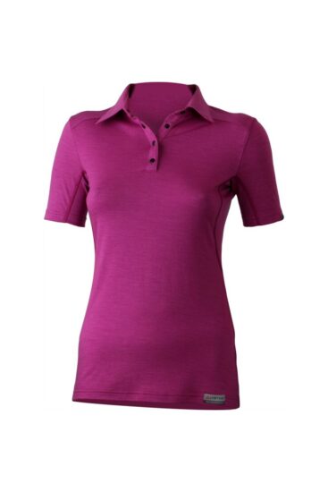Lasting ALISA 4848 růžová dámská merino polo košile Velikost: XS