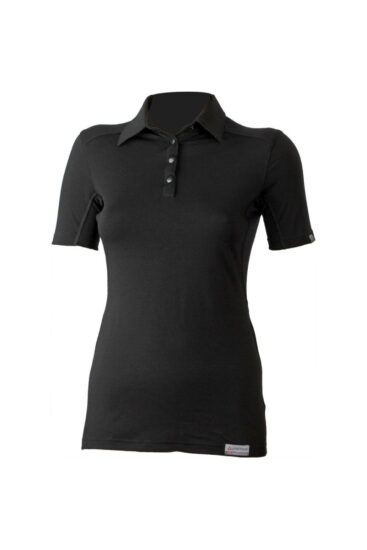Lasting ALISA 9090 černá dámská merino polo košile Velikost: S 8595067852096