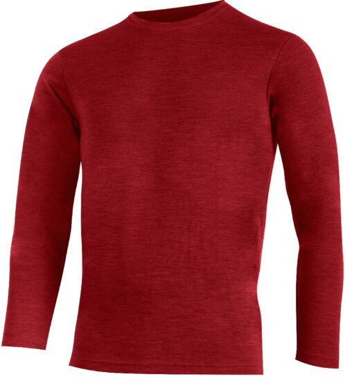 Lasting ANDRES 3636 červená pánská merino mikina Velikost: L