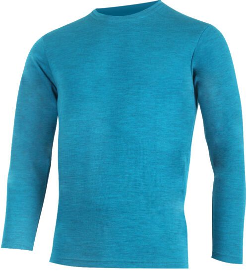 Lasting ANDRES 5858 modrá pánská merino mikina Velikost: L