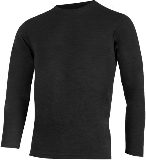Lasting ANDRES 9090 černá pánská merino mikina Velikost: 2XL
