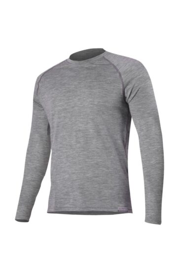Lasting ATAR 8484 šedé pánské merino triko Velikost: L 8595067833279