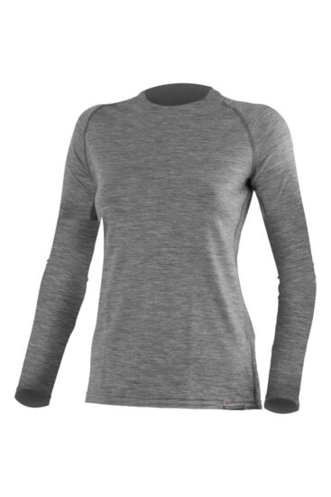 Lasting ATILA 8484 šedé dámské merino triko Velikost: XL