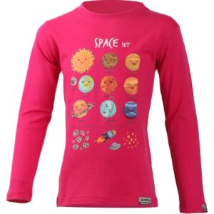 Lasting AVE 4747 růžové dětské merino triko Velikost: 110