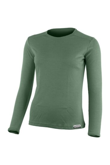 Lasting BELA 6666 zelená dámská merino mikina Velikost: XL 8596445029840