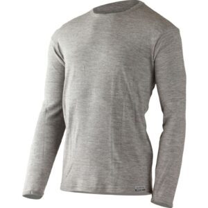 Lasting BELO 8484 šedá pánská merino mikina Velikost: XL