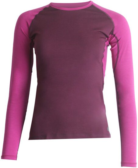 Lasting DITA 3846 vínová dámské merino triko Velikost: L